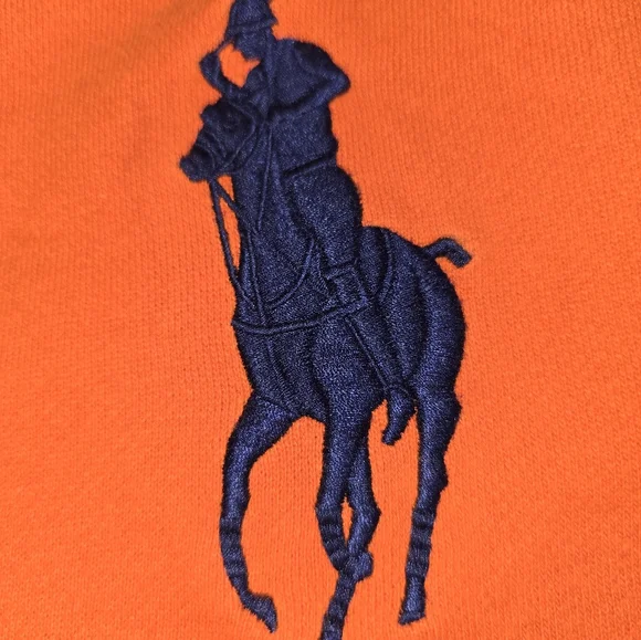 Original Polo Ralph Lauren Performance Track Jacket! Orange, Full Zip. Size L.